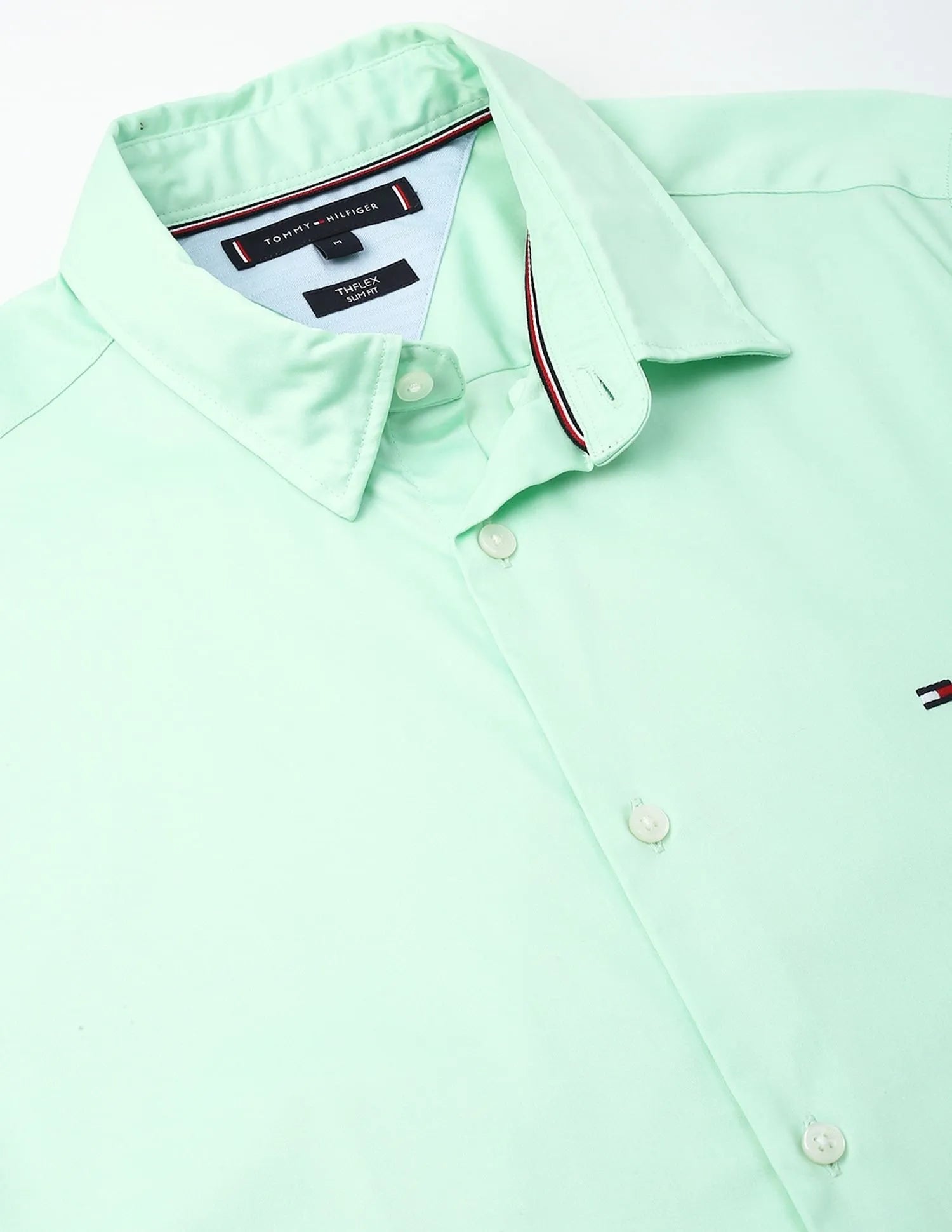Tommy Hilfiger Men’s Button-Down Shirt – Mint Green