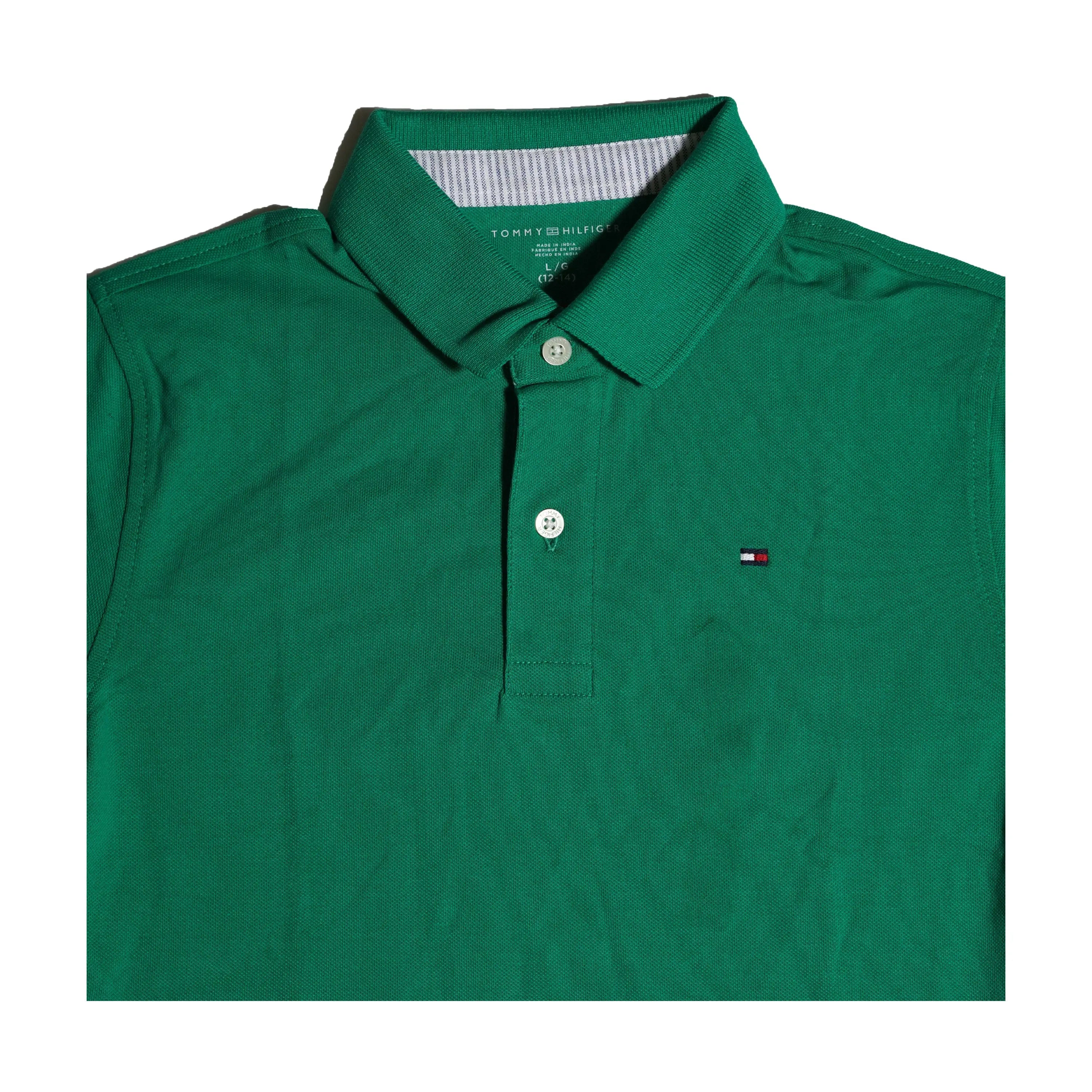 Tommy Hilfiger Kid's Classic Green Polo Shirt Tommynippon