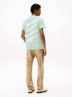Tommy Jeans Blue Regular Fit Bubble Back Short Sleeve 100%
