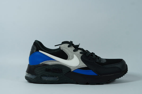 Nike Air Max Men’s Running Shoes – Stylish Black, Blue & Grey Trainers with Cushioned Sole
