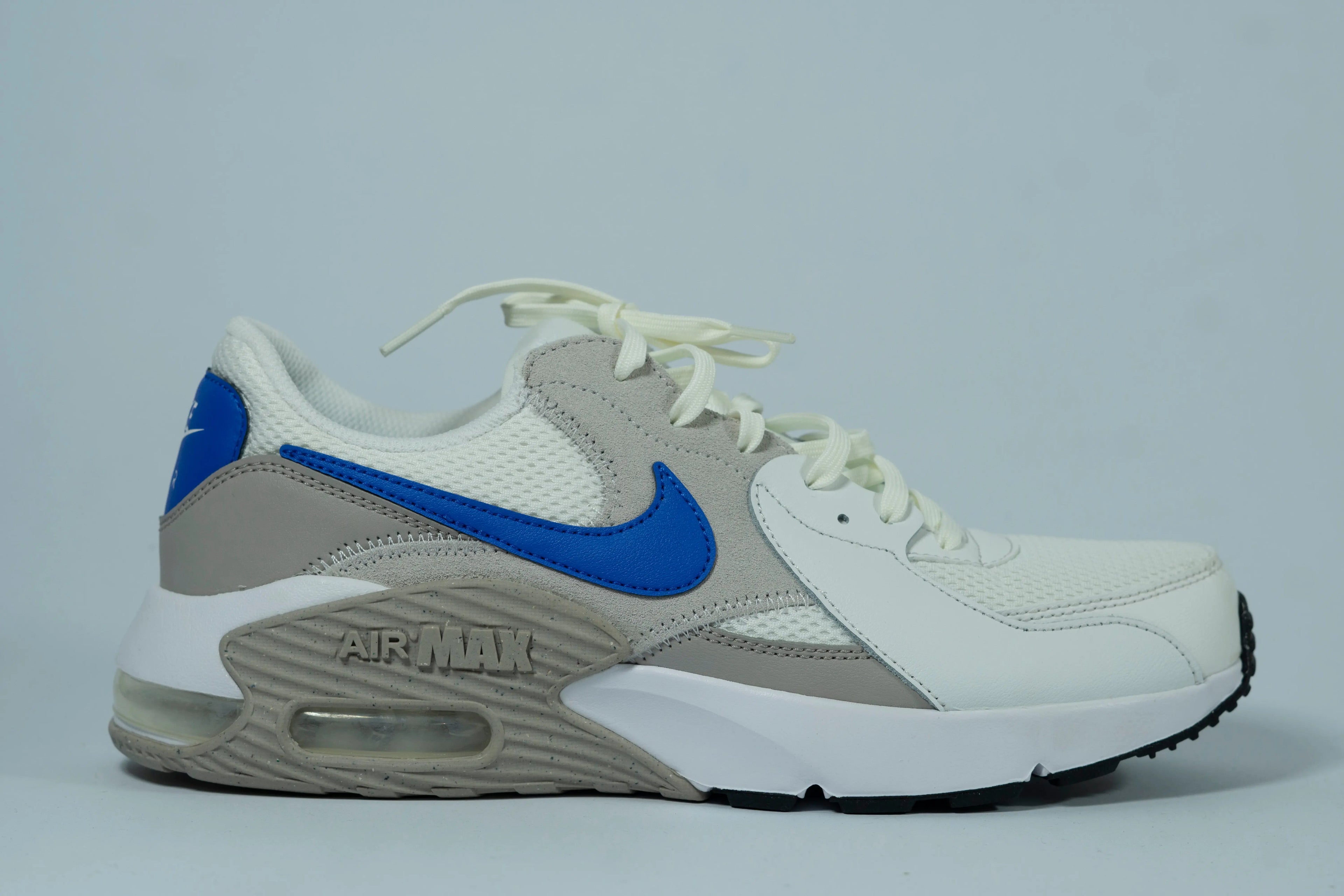 Nike Air Max Men’s Sneakers – White & Blue | Lightweight Breathable Running Shoes | Air Cushion Comfort Sole Tommynippon