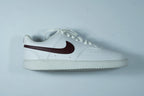 Nike Court Vision Low Sneakers – White & Maroon Tommynippon