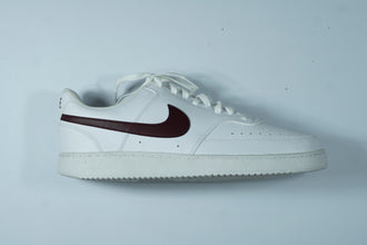 Nike Court Vision Low Sneakers – White & Maroon