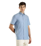 Tommy Hilfiger Men's Short Sleeve Casual Button Down Shirt Blue