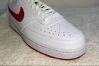 Nike Court Vision Low  White & Red Classic Leather Men’s Sneakers Tommynippon