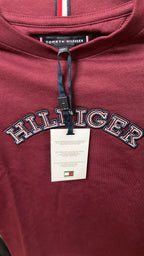 Tommy Hilfiger Boys Long Sleeve Logo T-Shirt – Maroon