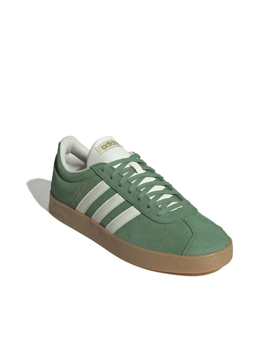 Adidas VL Court 3.0 Sneakers – Green / White / Brown Gum Sole