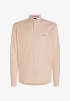 Tommy Hilfiger Men's Classic Beige Button-Down Shirt – Long Sleeve