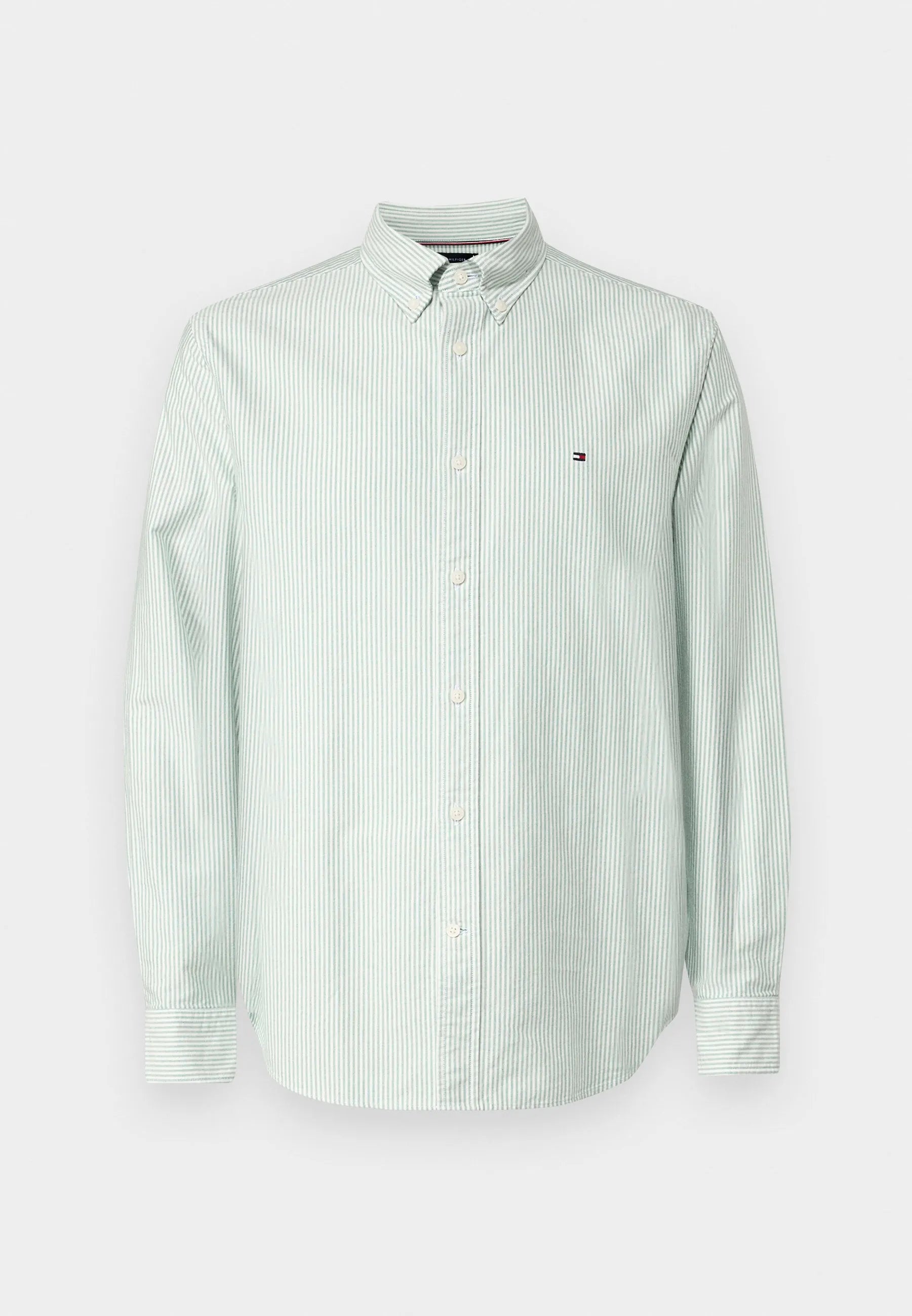 Tommy Hilfiger Men's Classic Beige Button-Down Shirt – Light green